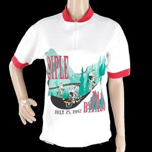 Shaver Sport Women Colorado Triple Bypass 1992 Cycling Jersey 1/4 Zip Size L
